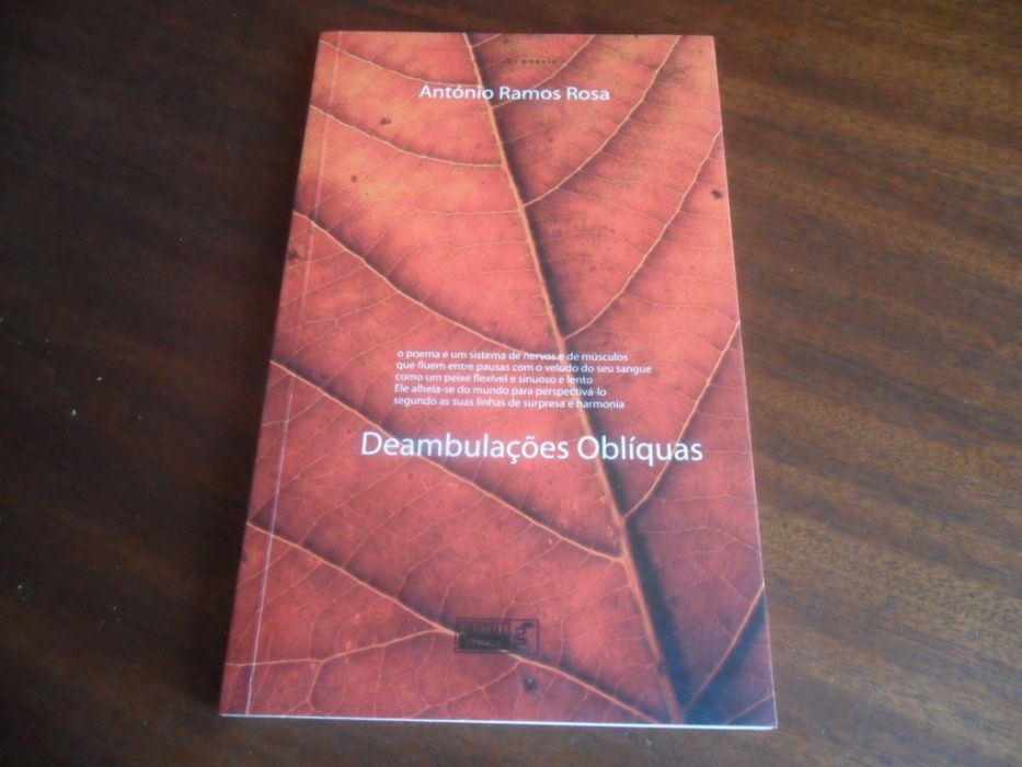 "Deambulações Oblíquas" de António Ramos Rosa - 1ª Edição de 2001