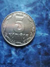 Монета 5 копеек за 1992года. Редкая.