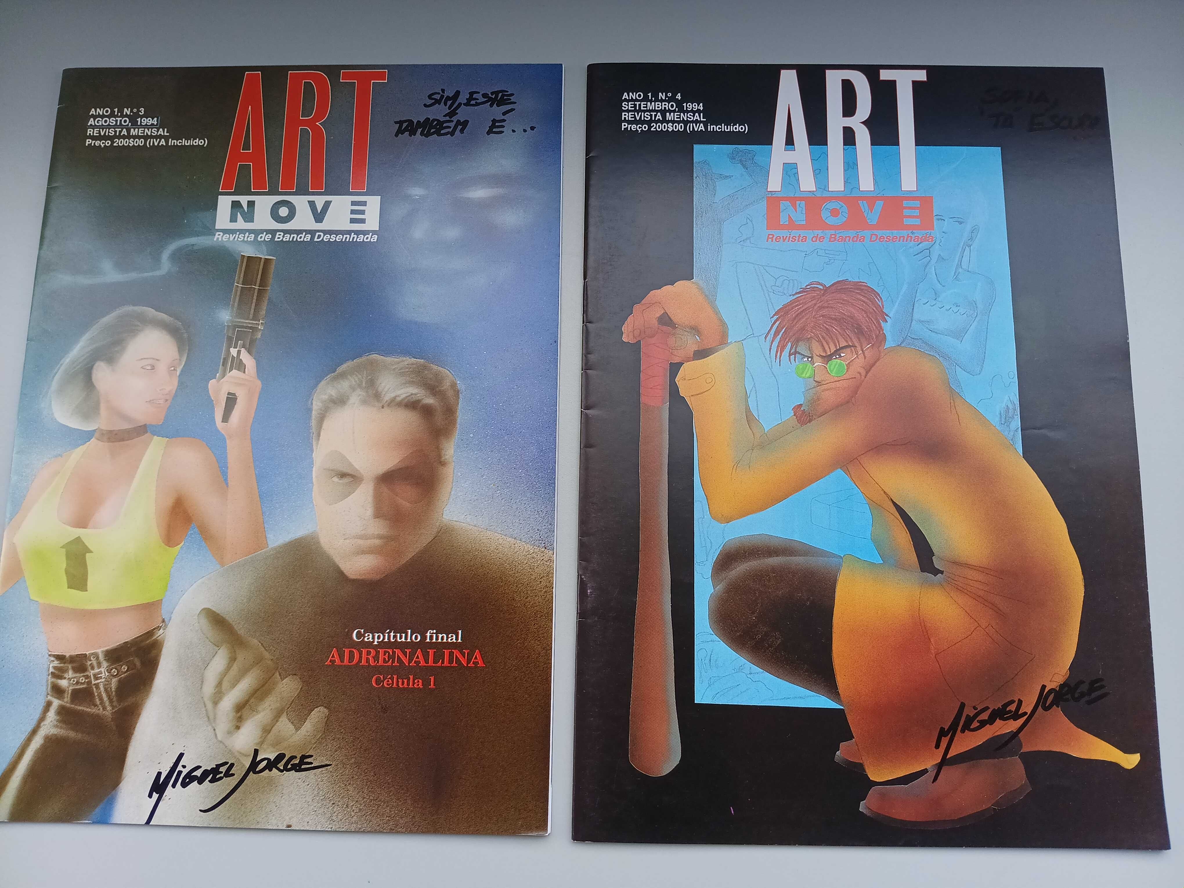 Revista de BD - Arte Nove - Autografadas