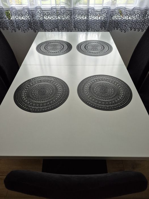 Stół rozkładany biały Agata Meble 160x90 Polecam