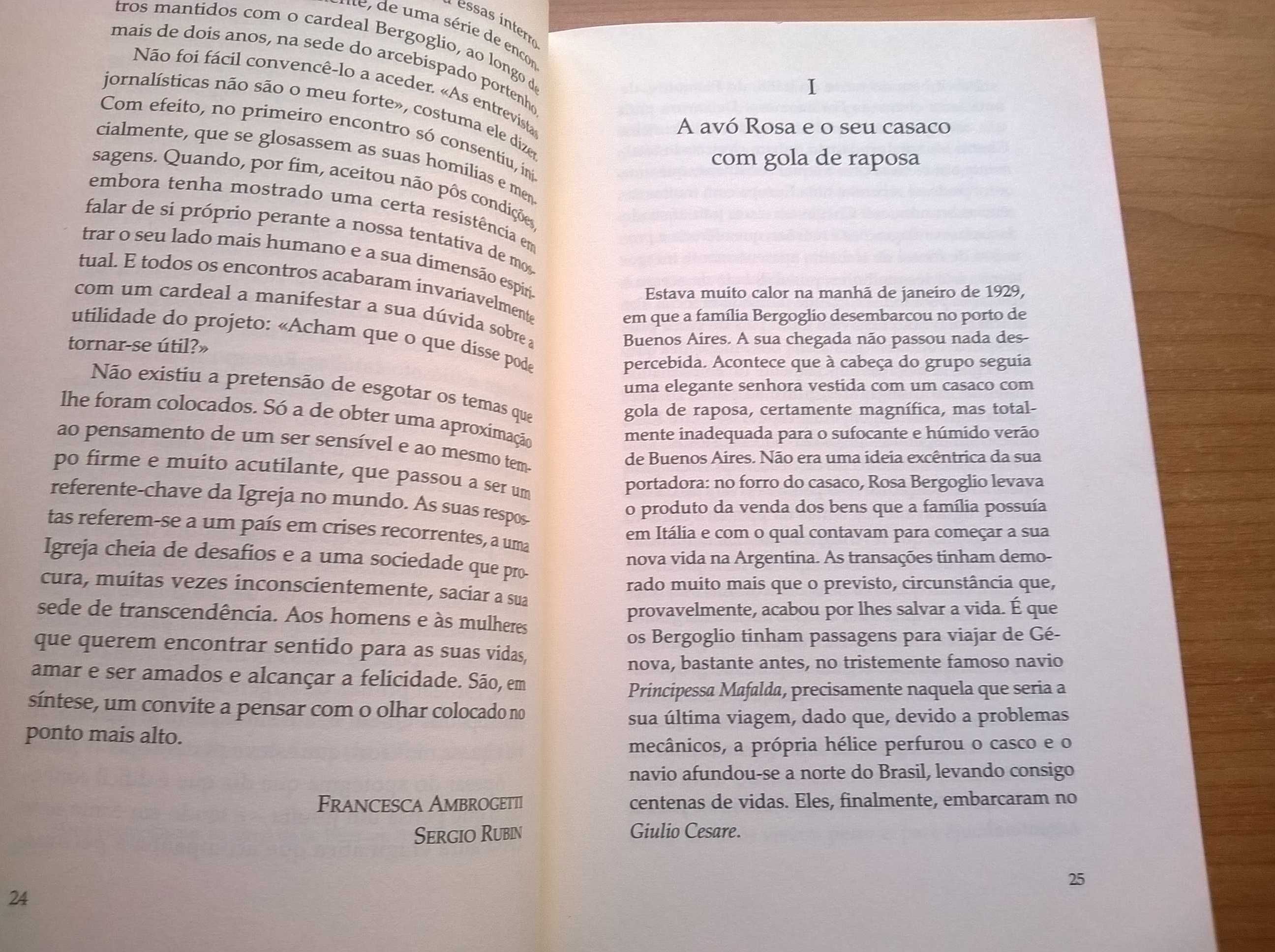 Papa Francisco * Conversas com Jorge Bergoglio - Francesca Ambrogetti
