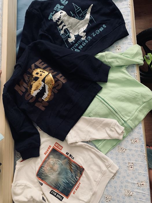 Mega Paka 92/98 ubranka chlopięce bluza, spodnie, koszula