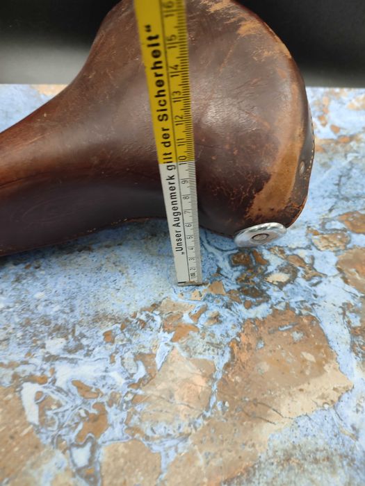 Stare Siedzenie Rowerowe skórzane - Lepper - Vintage 3024