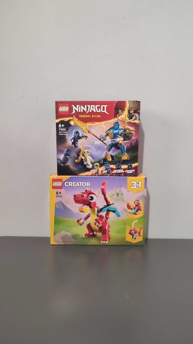 2 zestawy! LEGO Creator 3w1 31145, Nowe +LEGO Ninjago 71805,Nowe