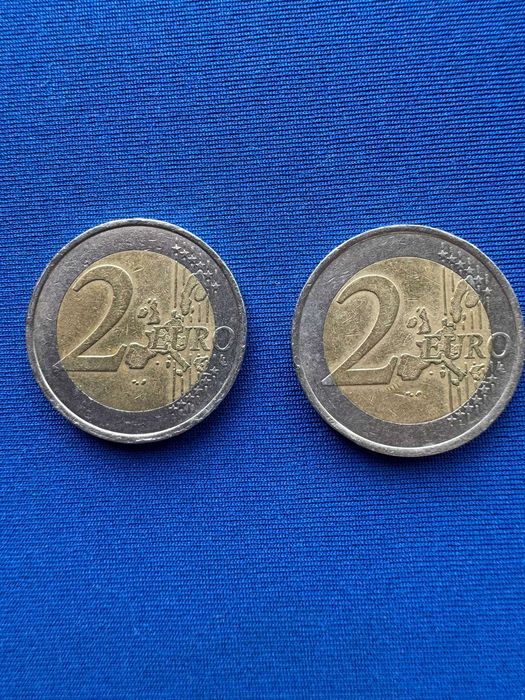 Moedas de 2 euros - França 2001 com erros de cunhagem