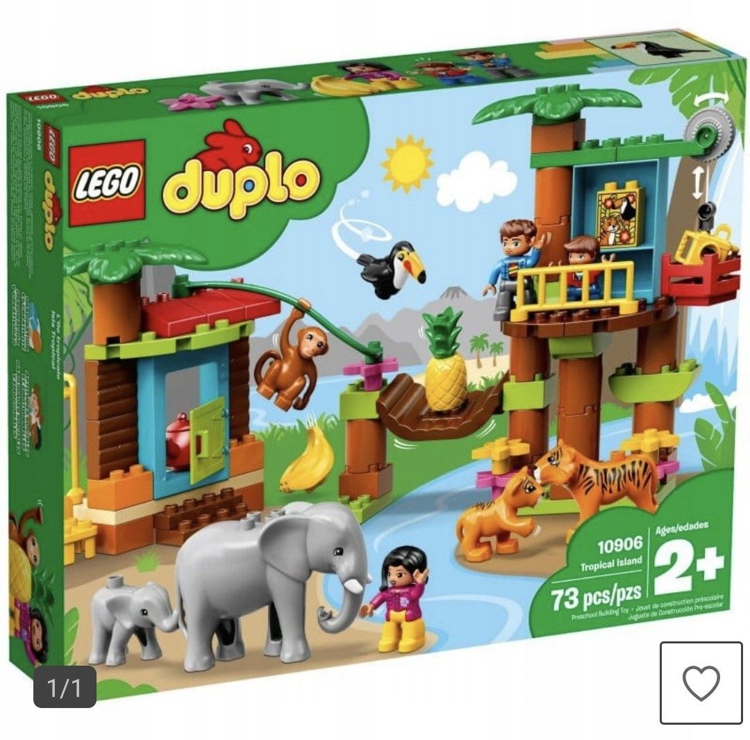 Lego duplo 10902 i 10906 posterunek policji i tropikalna wyspa