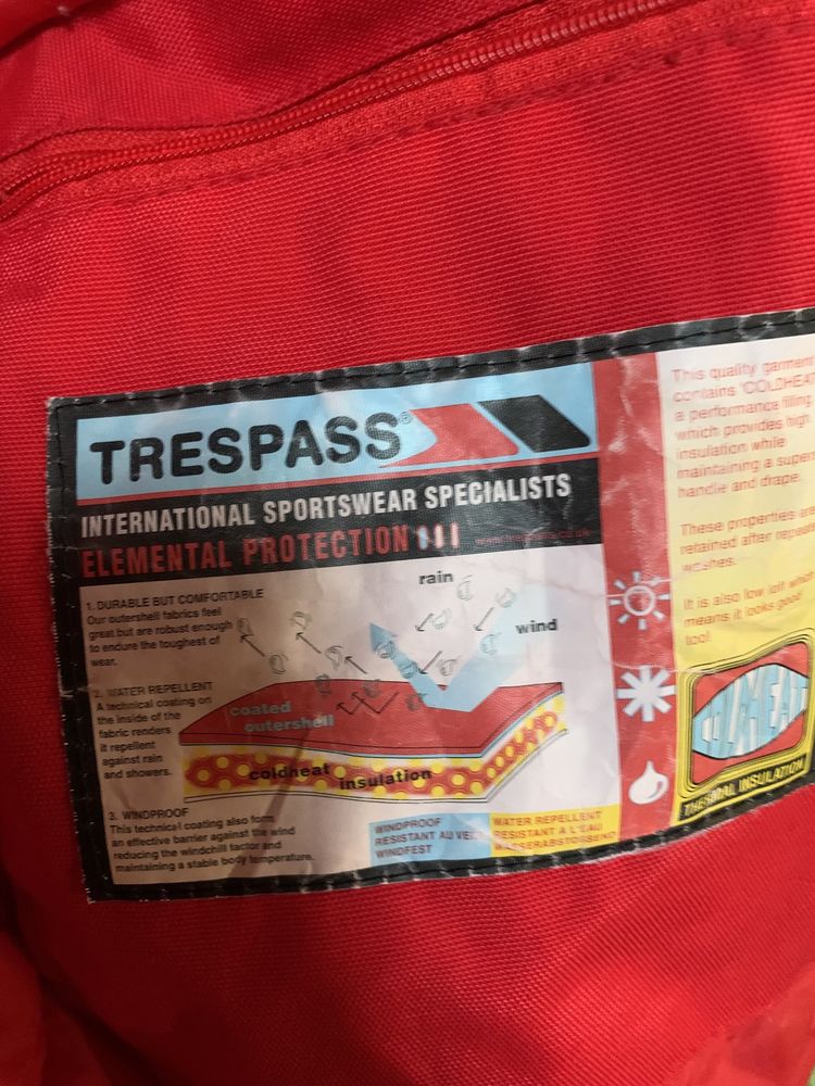 Casaco ski/snowboard mulher vermelho Trespass tamanho S