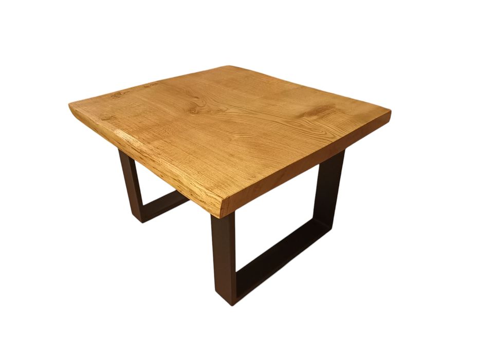 Stolik kawowy z naturalnym dębowym blatem
