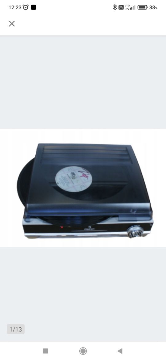 Gramofon radio aux