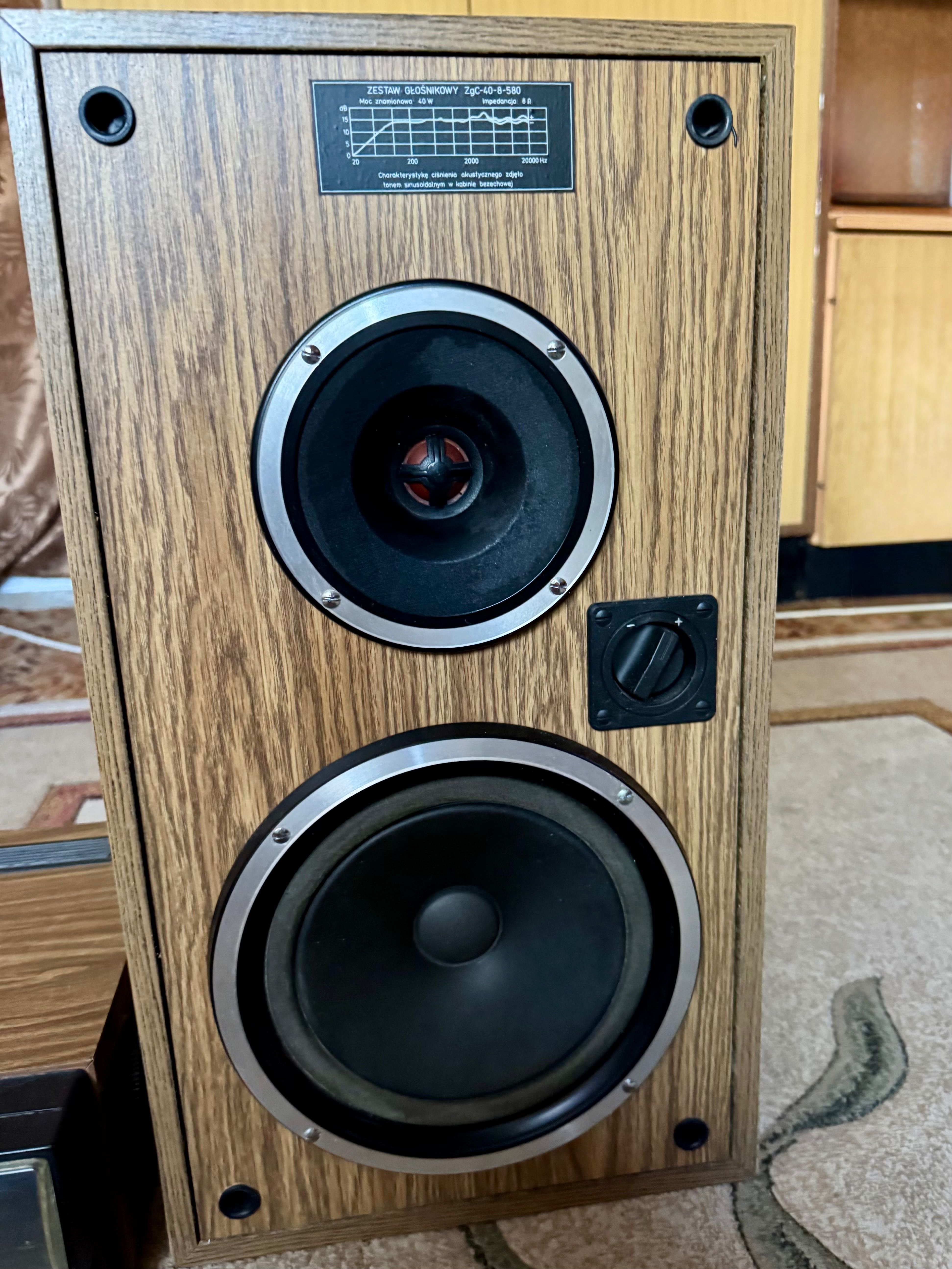 Zestaw stereo Unitra Zodiak DSS 402 + kolumny – Sprawny!