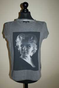 Koszulka t-shirt XS 34 z Marilyn Monroe bluzka damska z nadrukiem