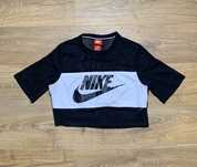 Nike koszulka top S 36 biała czarna siateczka stan bdb