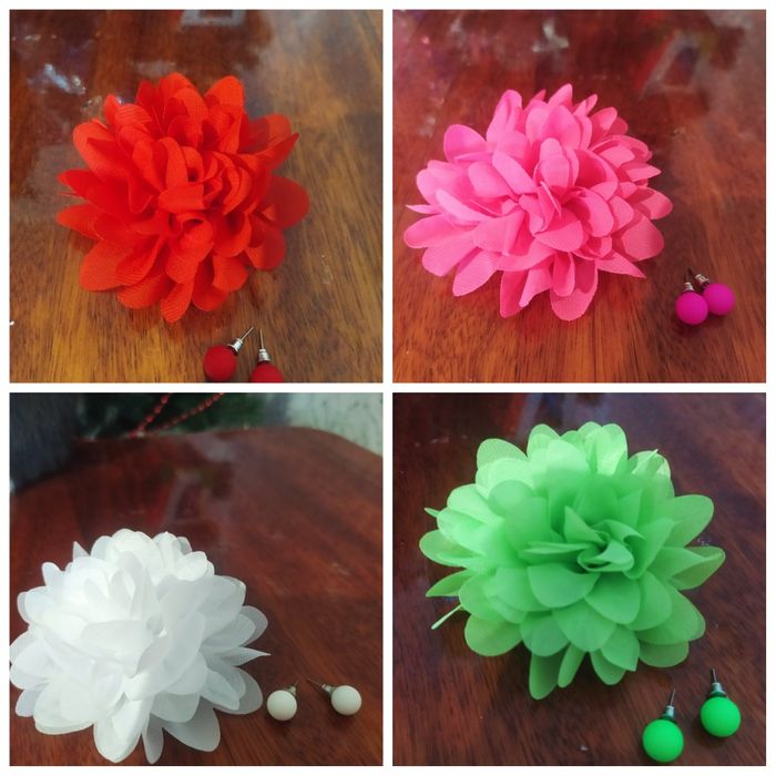 Квітка для волосся, пусети