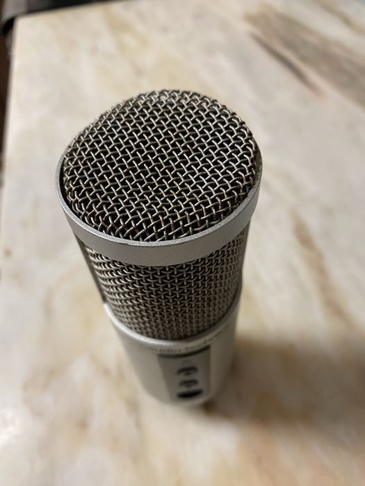 Microfone ATR2500-USB Audio-Technica c/ cabo e mini tripé