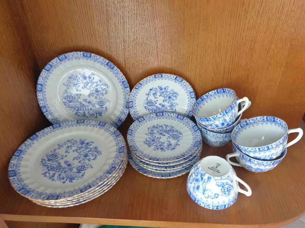 Lindo serviço de chá vintage 6 pessoas - porcelana Schirnding Bavaria