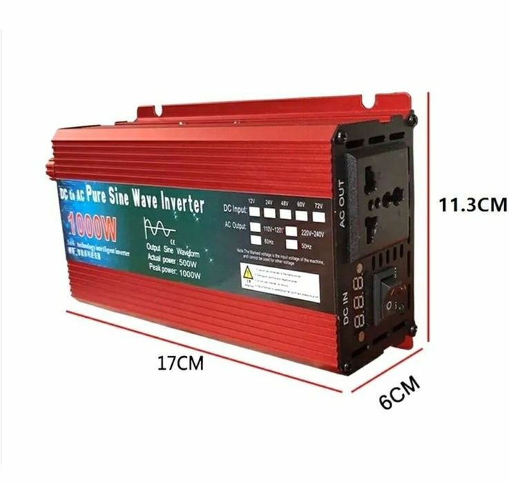 Инвертор чистый синус 12 / 220 вольт