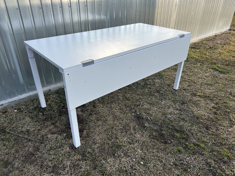 Stół warsztatowy biurko 160x80 niemiecki steelcase transport