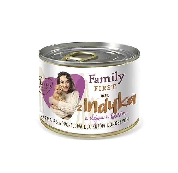 Family First mokra karma dla kotów danie z indyka 200g