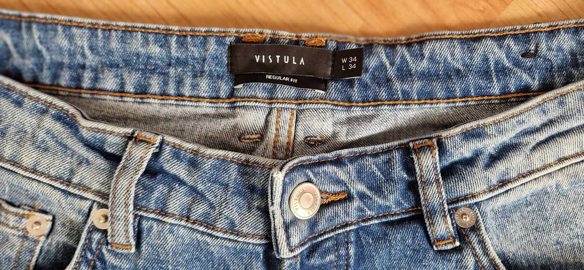 Spodnie męskie jeans Vistula Regular Fit W34L34