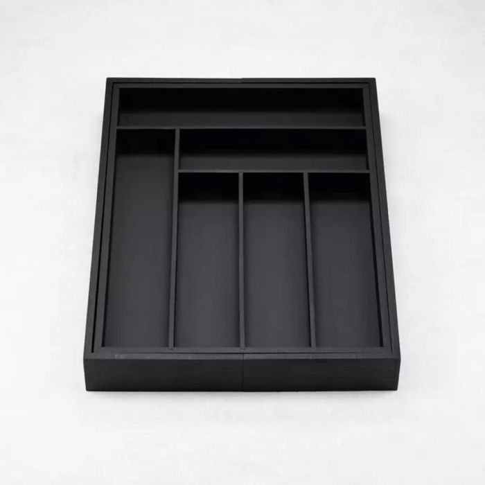 wkład bambusowy do szuflady kinghoff kh-1747 czarny