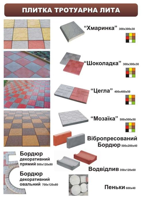 продам тротуарну плитку