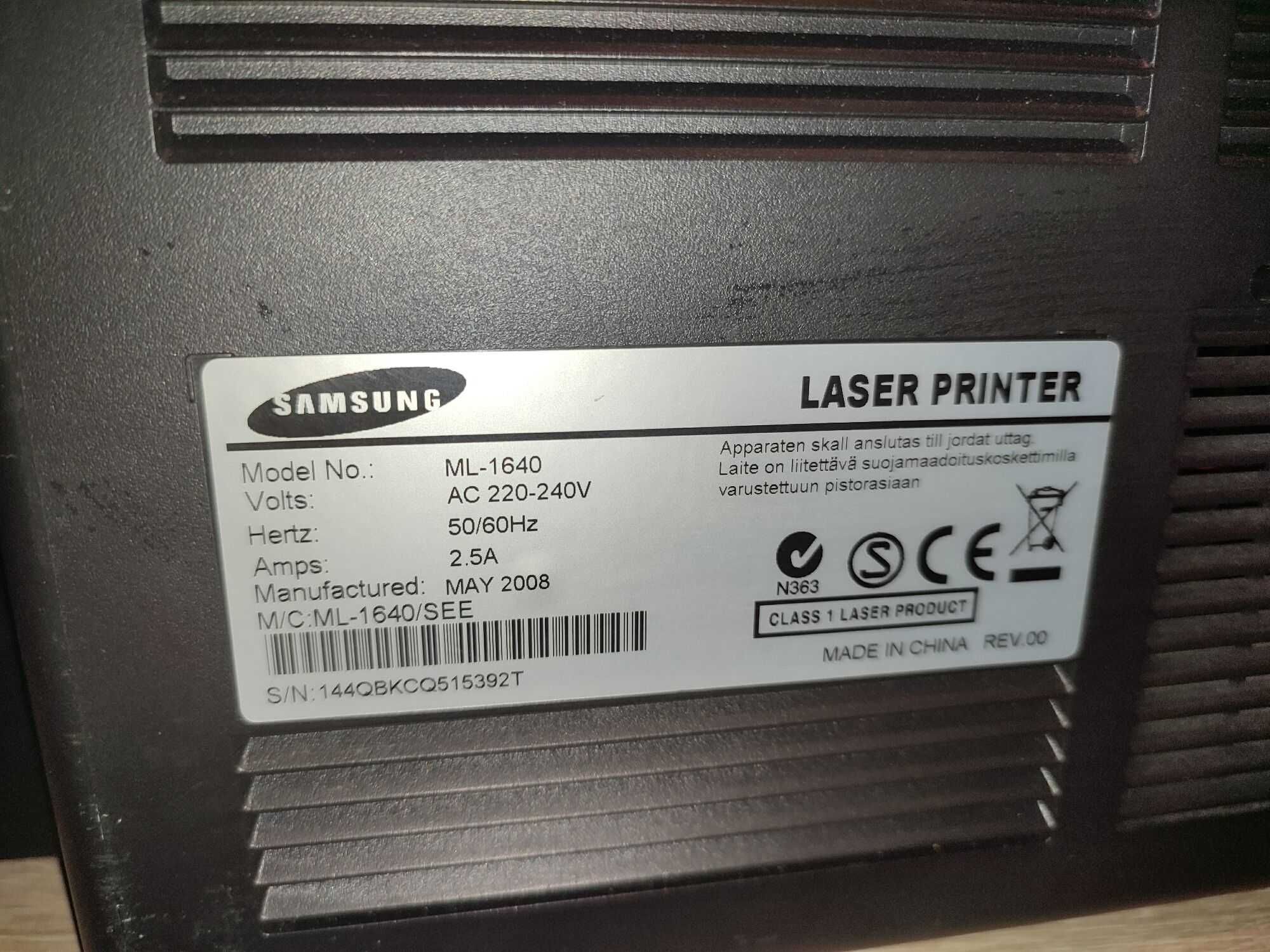 Drukarka laserowa Samsung  ML-1640
