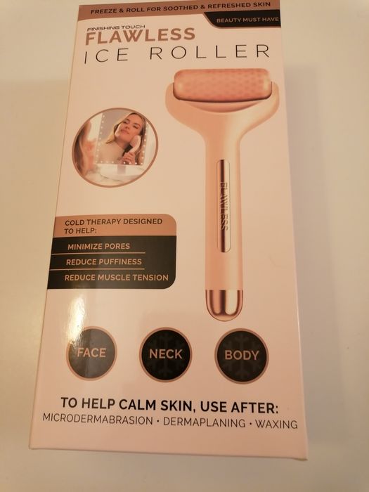 Roller de  rosto reduz o inchaço e minimiza os poros