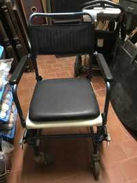 Cadeira sanita com rodas