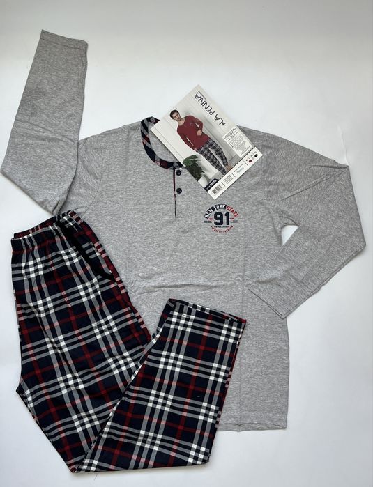 Wyprzedaz pizama meska 100% bawelna r.2XL