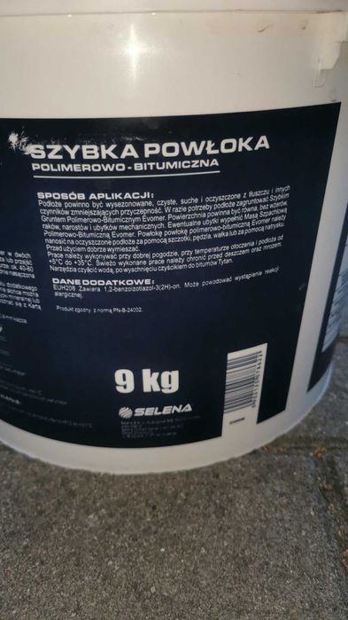 szybka powłoka bitumiczna Evomer Tytan 9 kg