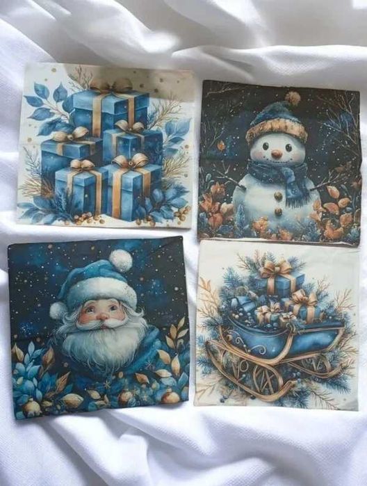 śliczne 4 świąteczne poszewki na poduszki 45x45