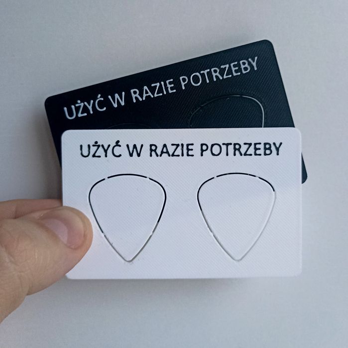 Awaryjne kostki do gitary, gadżet dla gitarzysty, dodatek do prezentu