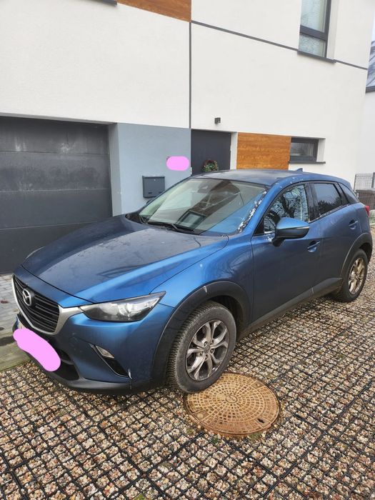 Mazda CX-3 Bezwypadkowa, automat, piękna granatowa Mazda CX3