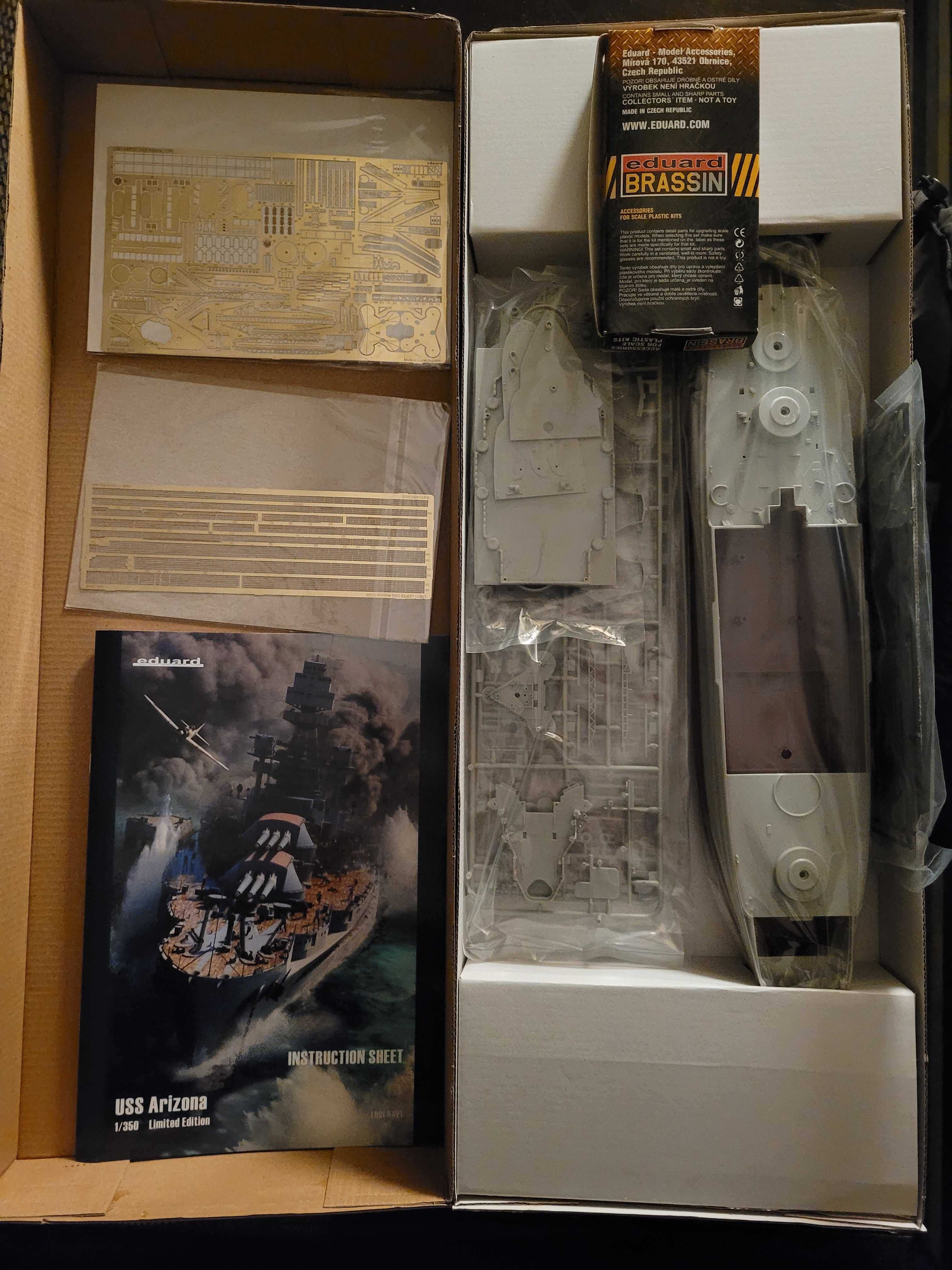 Kit Eduard 1:350 USS Arizona - edição limitada modelismo
