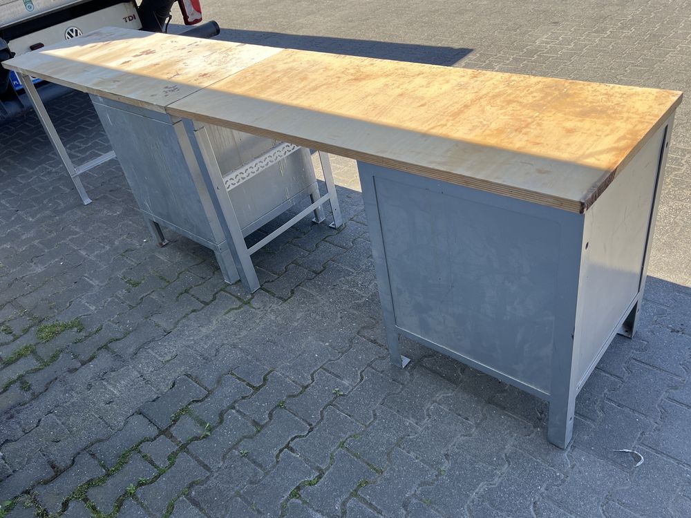 Stół roboczy warsztatowy ślusarski zestaw 300x61x83 NIEMIECKI