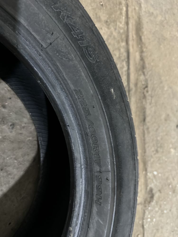 Шини HANKOOK 225/60R17 5.2мм два 2010р резина колеса