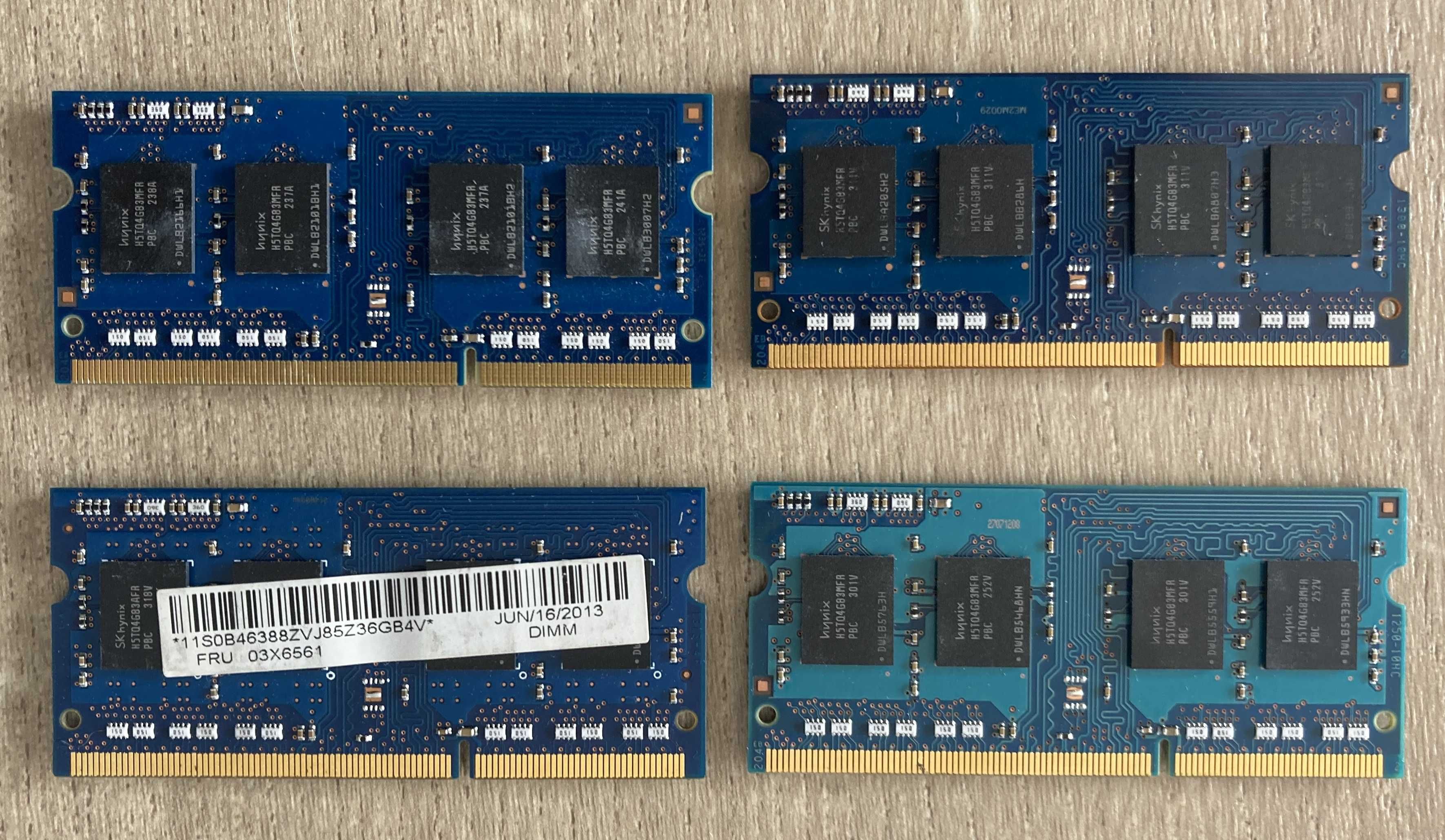 Hynix pamięć ram DDR3 4GB 1RX8 PC3-12800S 1600 MHz