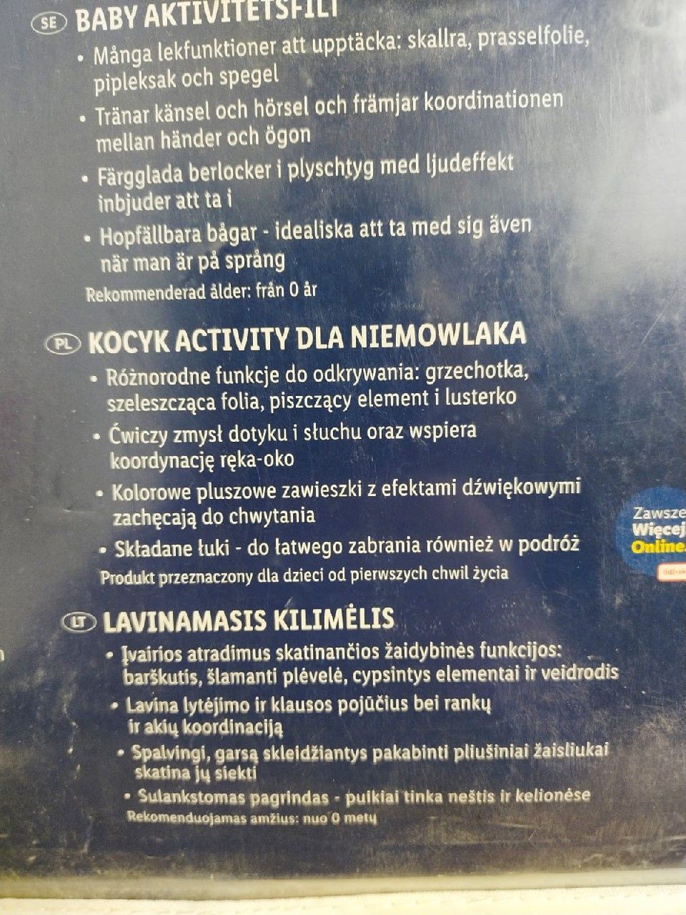 Mata edukacyjna dla niemowląt Lupilu