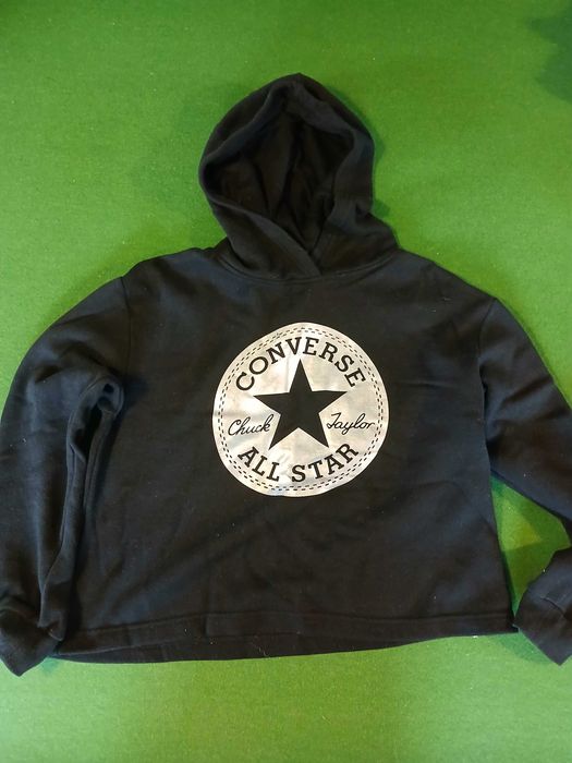 Converse czarna bluza z kapturem 13-15 lat / 158-170 cm unisex