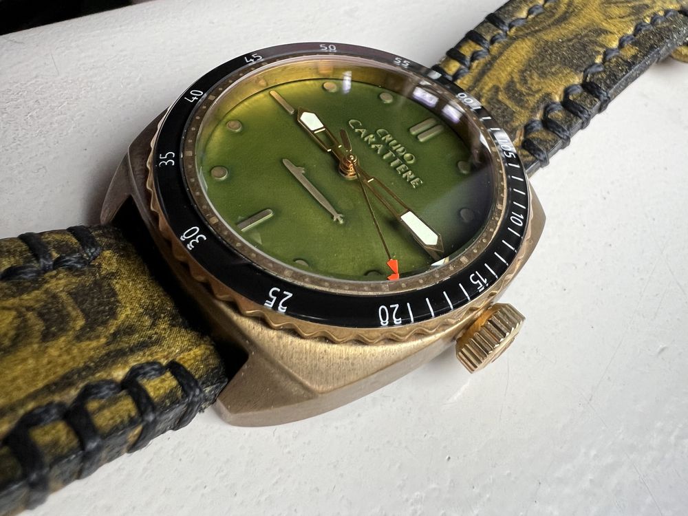 Zegarek 43mm Bronze, Crudo carattare Bronze