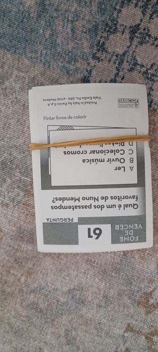 Cromos Coleção Fome de Vencer