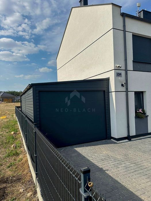 Garaż Blaszany 4,5x6m Brama Segmentowa Transport i montaż Gratis Nb280