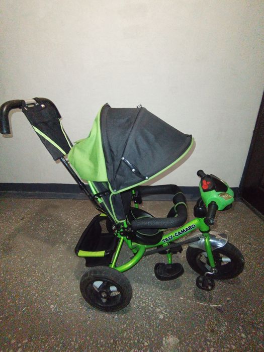 Велосипед с родительской ручкой