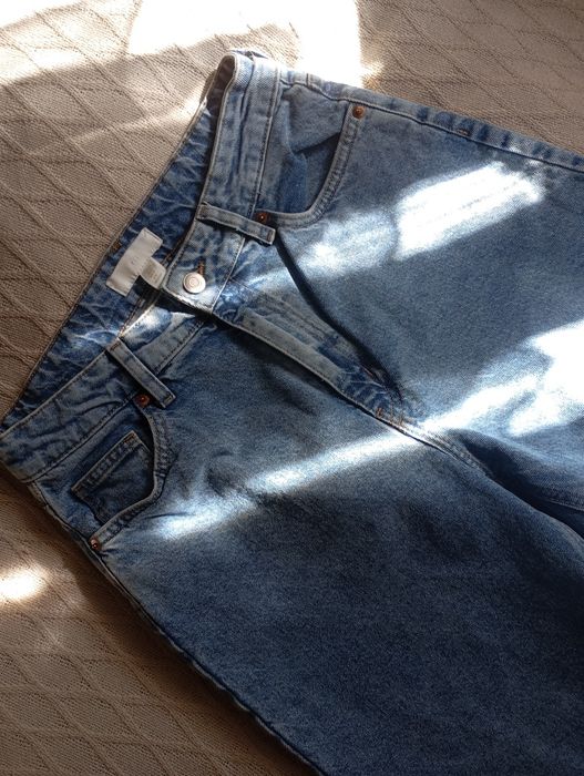 H&M 38-40r MOM jeansy z bardzo wysokim stanem
