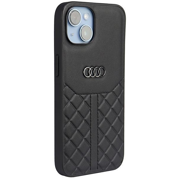 Etui Ochronne Audi Genuine Leather dla iPhone 14/15/13 6.1" - Czarny