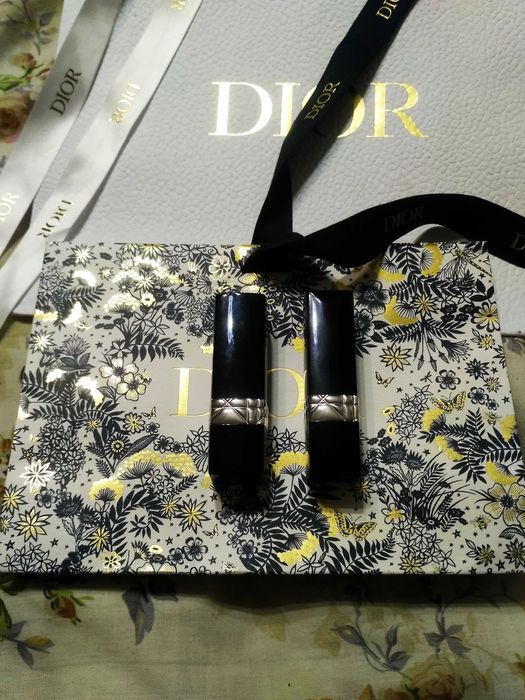 Губная помада Christian Dior Rouge Zinnia тон 743 и 999