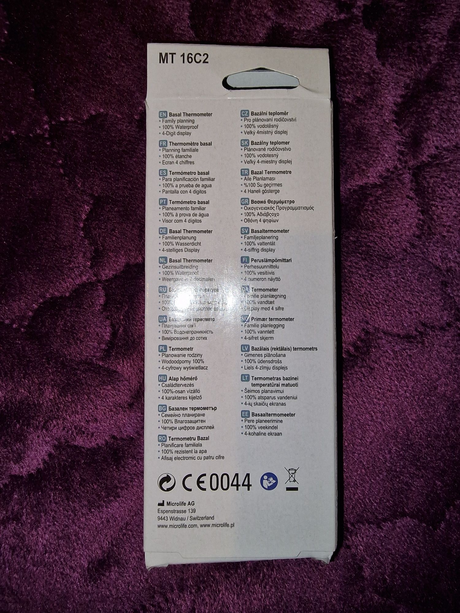 Termometr elektryczny Microlife mt16c2