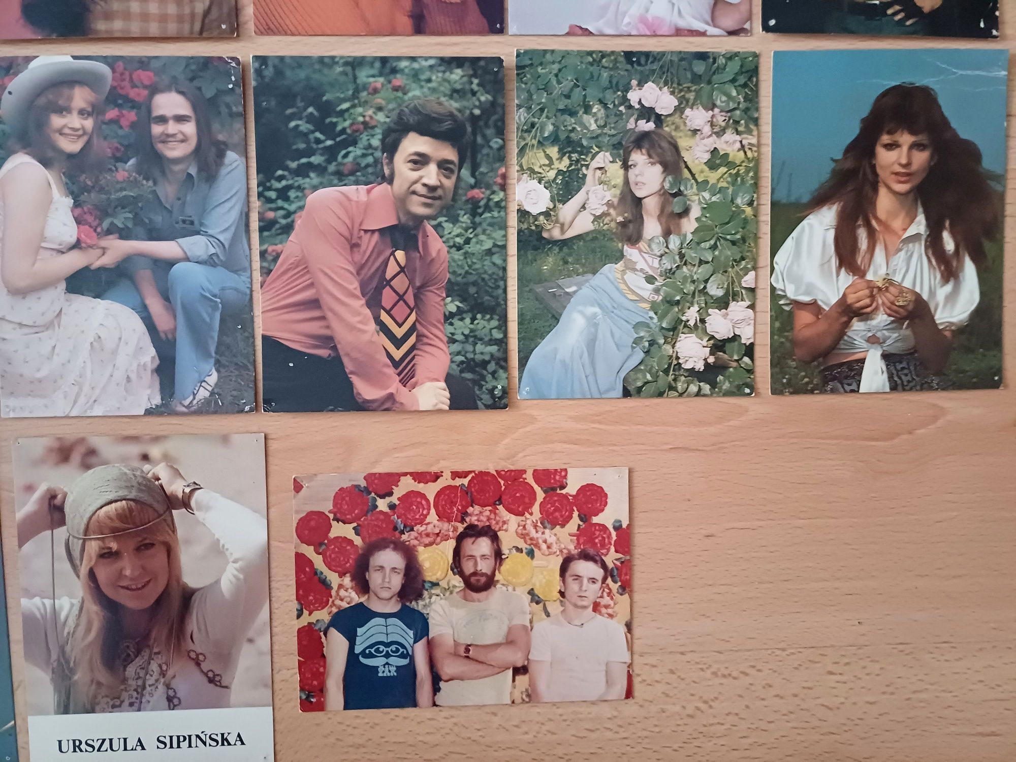 Stare pocztówki z PRL z polskimi aktorami