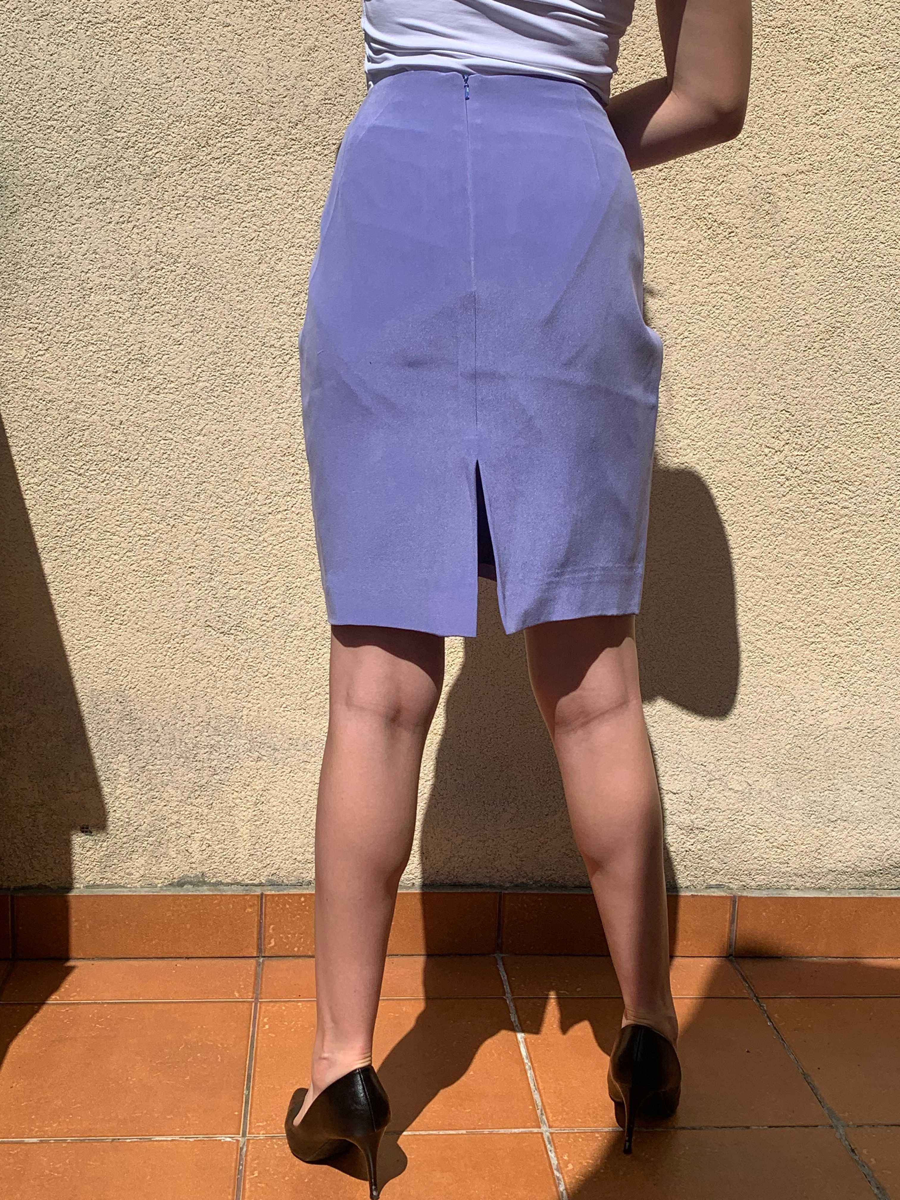 Fioletowa garsonka, 100 % jedwab, Jones New York Dress