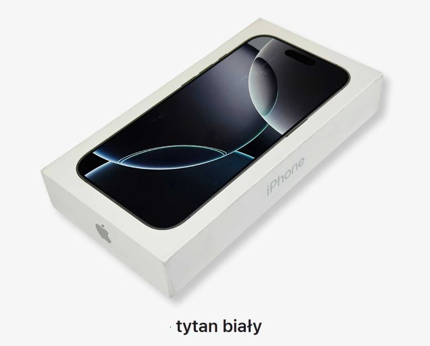 NOWY Phone 16 Pro Max 256GB Tytan Biały 5000zł Żelazna 89